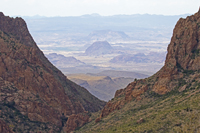 View of the Desert from the Chisos Window 4632